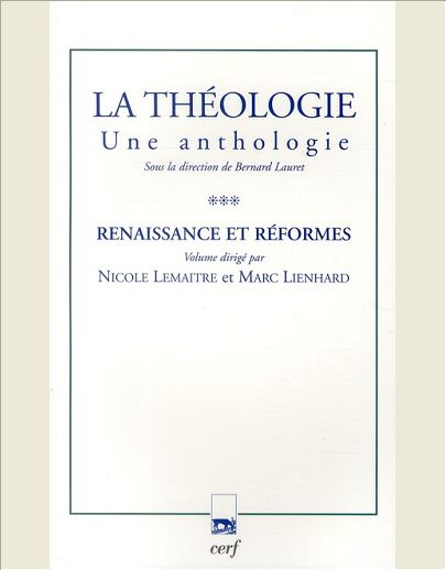 LA THEOLOGIE. UNE ANTHOLOGIE, TOME III - VOL03