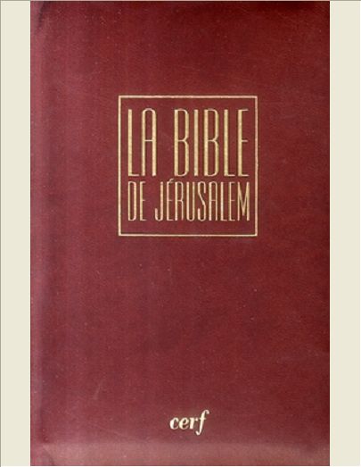 LA BIBLE DE JERUSALEM - VOYAGE CUIR BORDEAUX ZIPPEE