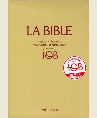 LA BIBLE - TRADUCTION OECUMENIQUE - NOTES INTEGRALES, RELIURE RIGIDE SATIN MAT GRENAT SOUS ETUI