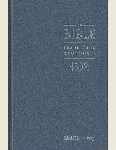 LA BIBLE - TRADUCTION OECUMENIQUE - NOTES ESSENTIELLES, BALACRON BLEU NUIT