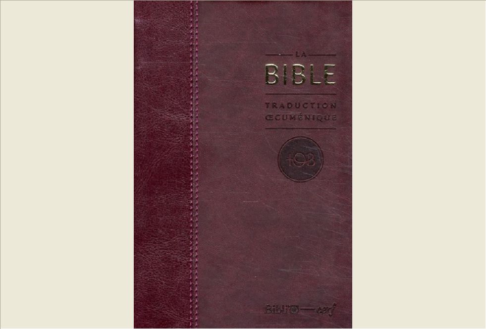 LA BIBLE - TRADUCTION OECUMENIQUE. SIMILICUIR BORDEAUX