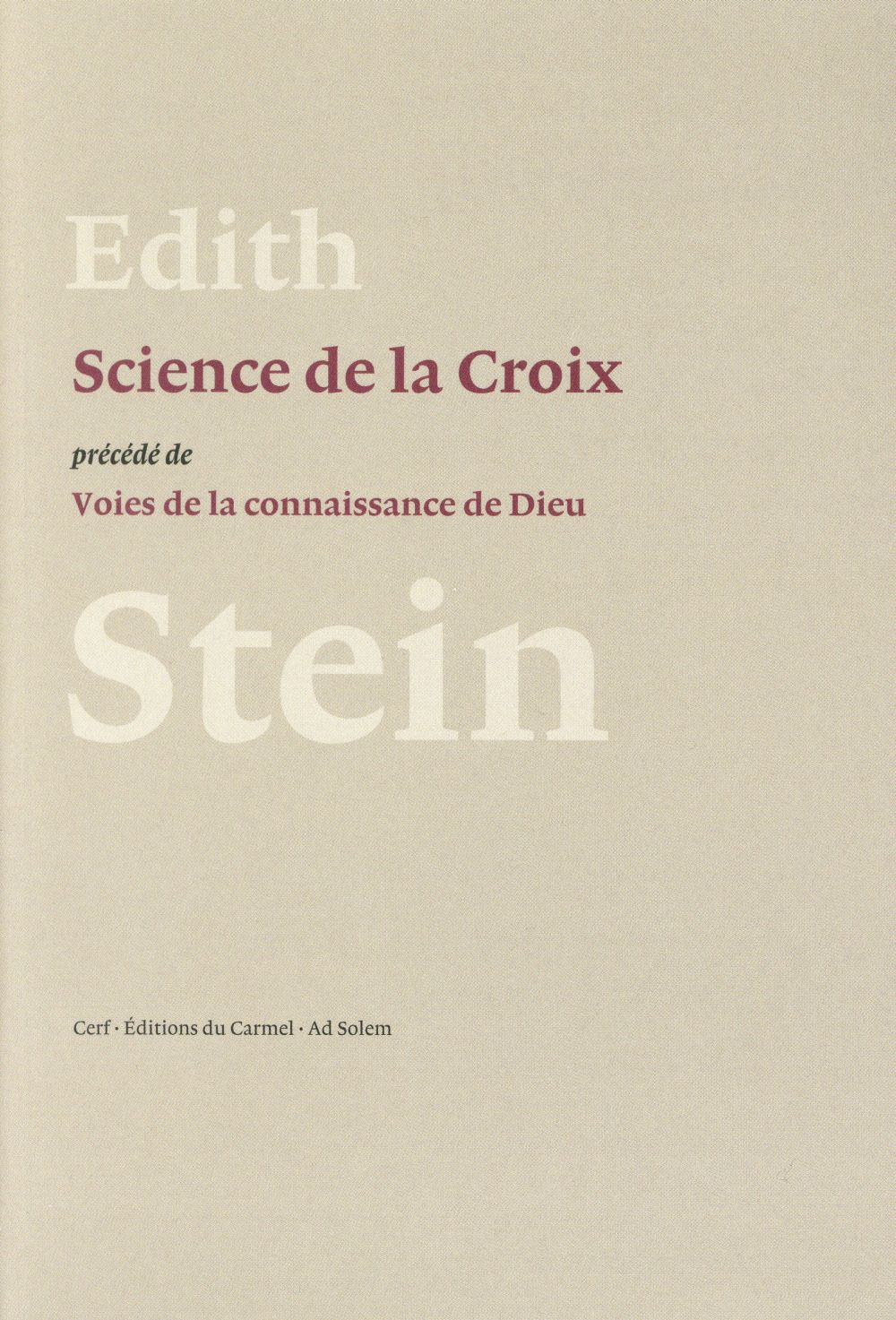 SCIENCE DE LA CROIX