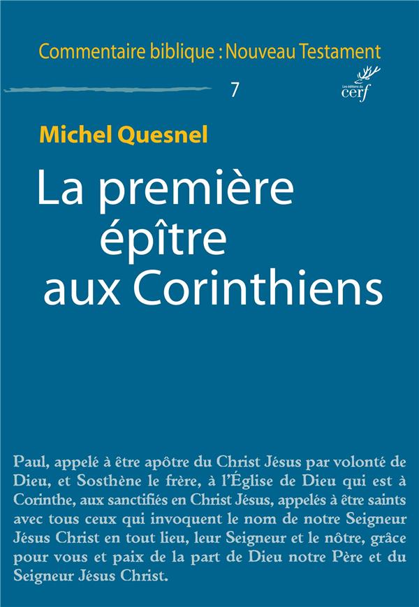 LA PREMIERE EPITRE AUX CORINTHIENS