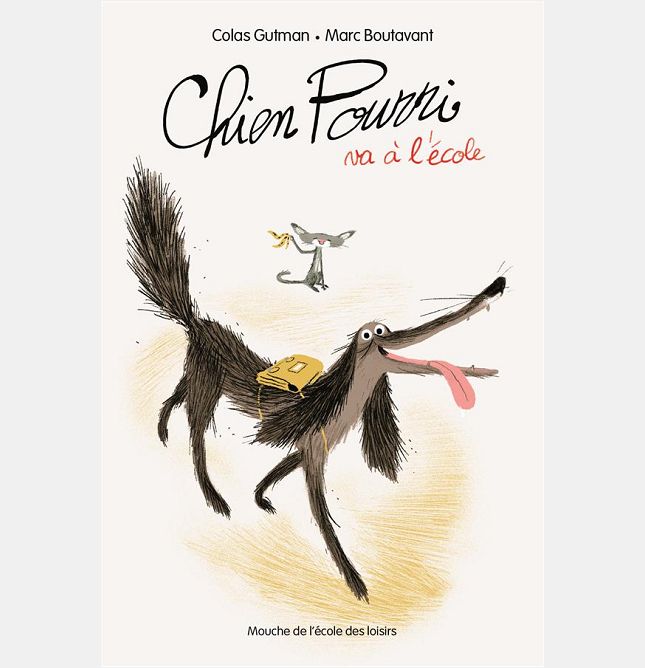 CHIEN POURRI A L'ECOLE