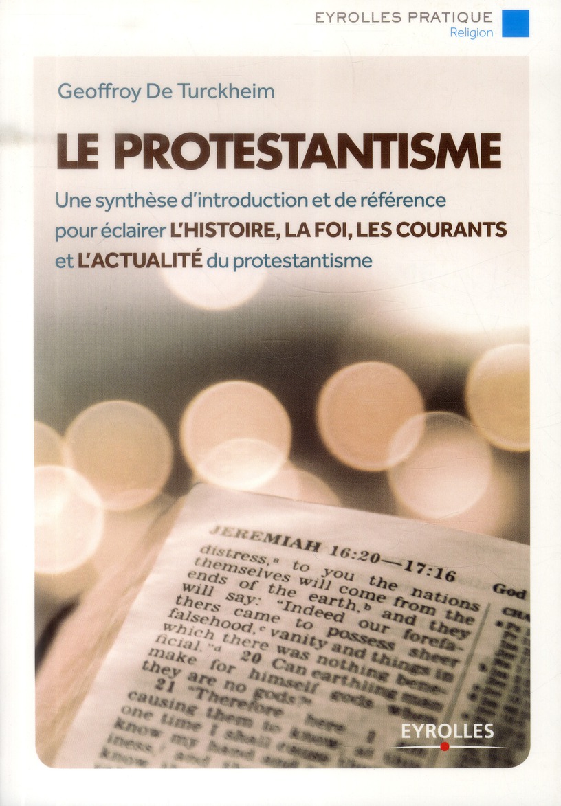 LE PROTESTANTISME - UNE SYNTHESE D'INTRODUCTION ET DE REFERENCE POUR ECLAIRER L'HISTOIRE, LA FOI, LE
