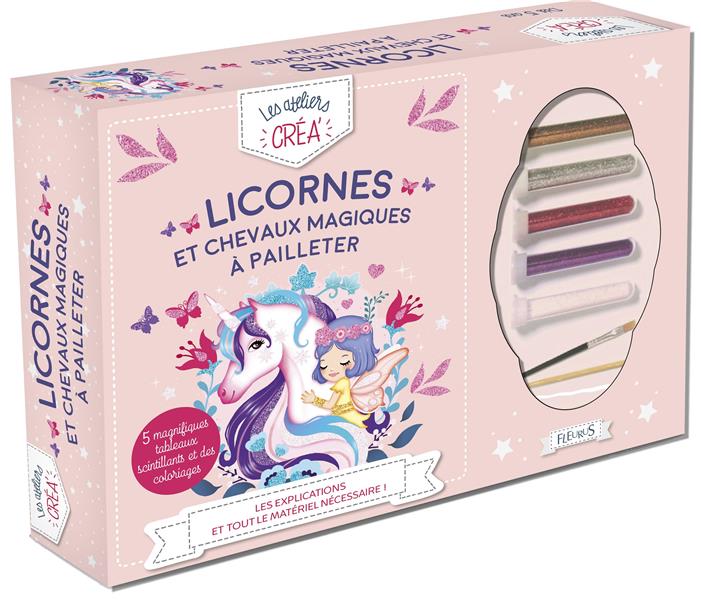 LICORNES ET CHEVAUX MAGIQUES A PAILLETER
