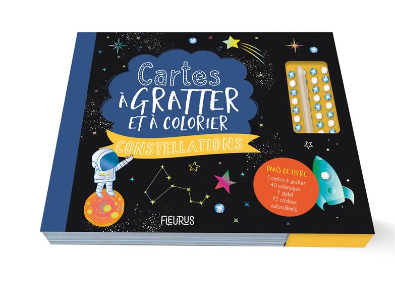 CARTES A GRATTER ET A COLORIER : CONSTELLATIONS