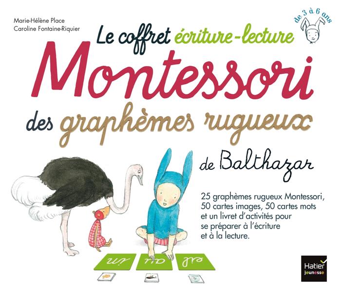 LE COFFRET ECRITURE-LECTURE MONTESSORI DES GRAPHEMES RUGUEUX DE BALTHAZAR