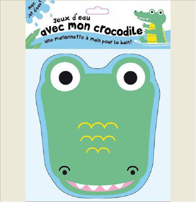 JEUX D'EAU AVEC MON CROCODILE - UNE MARIONNETTE A MAIN POUR LE BAIN !