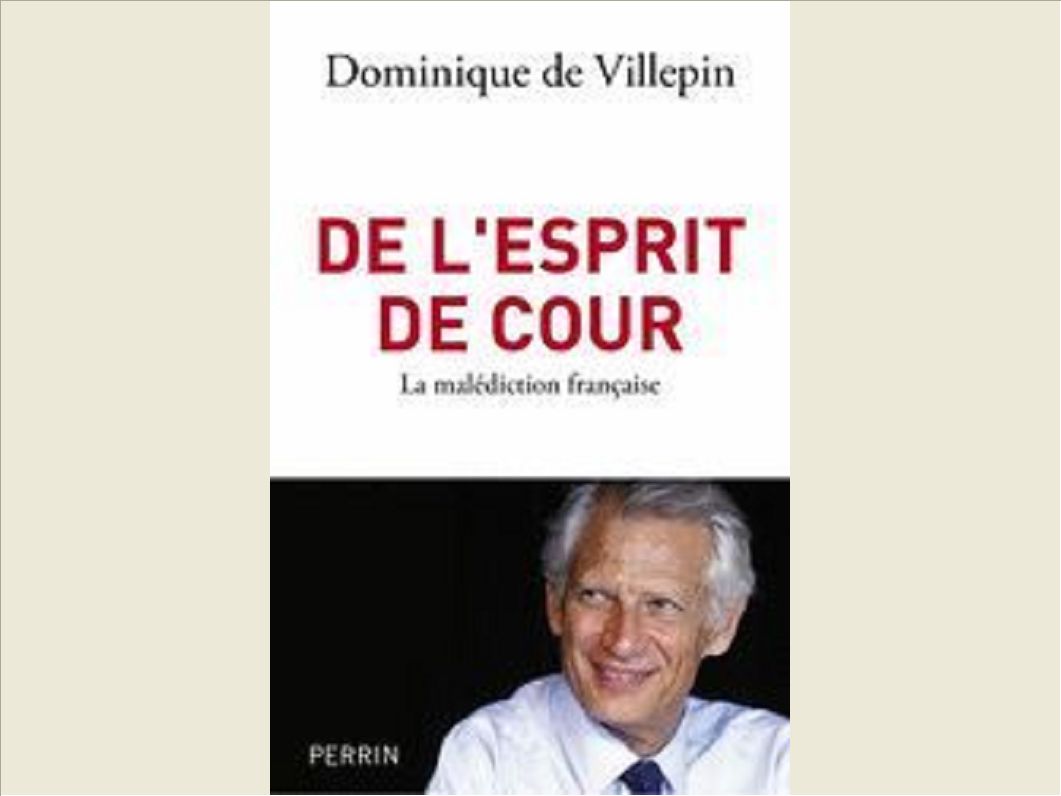DE L'ESPRIT DE COUR