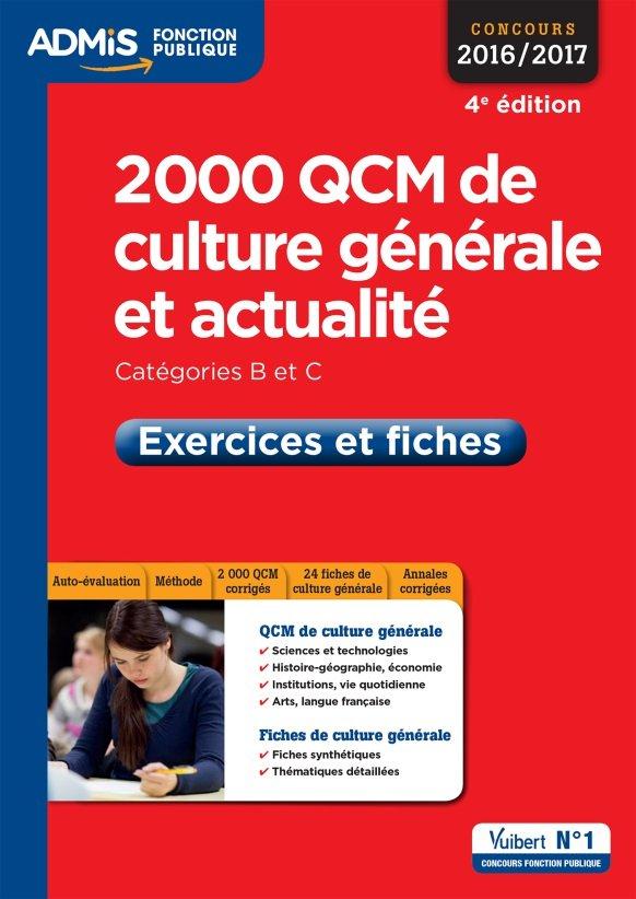 2000 QCM DE CULTURE GENERALE ET ACTUALITE - EXERCICES