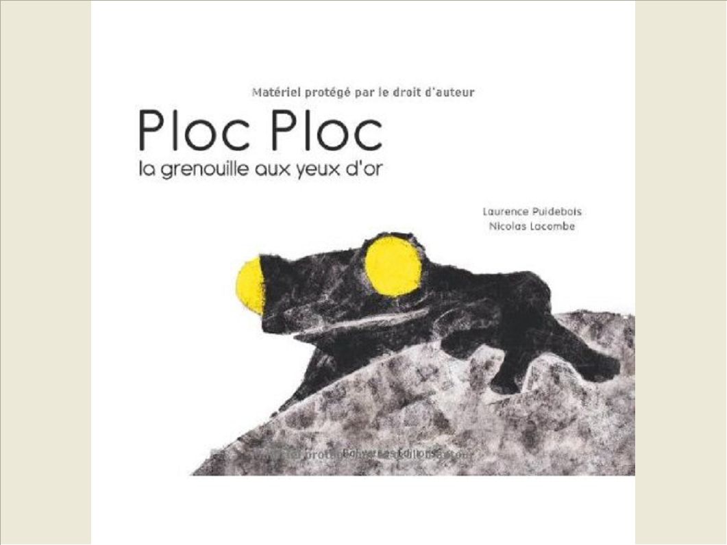 PLOC PLOC LA GRENOUILLE AUX YEUX D'OR