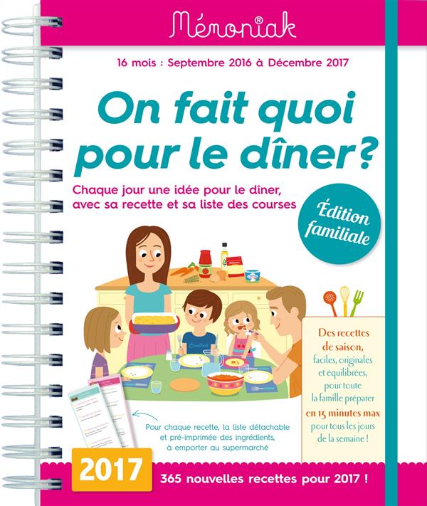 ON FAIT QUOI POUR LE DINER ? MEMONIAK 2016-2017