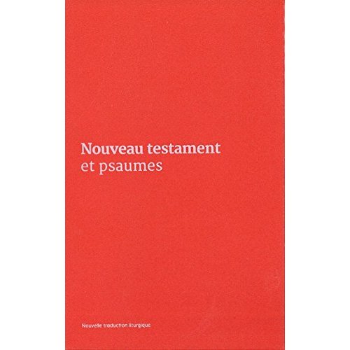 NOUVEAU TESTAMENT ET PSAUMES - COUVERTURE VINYLE ROSE