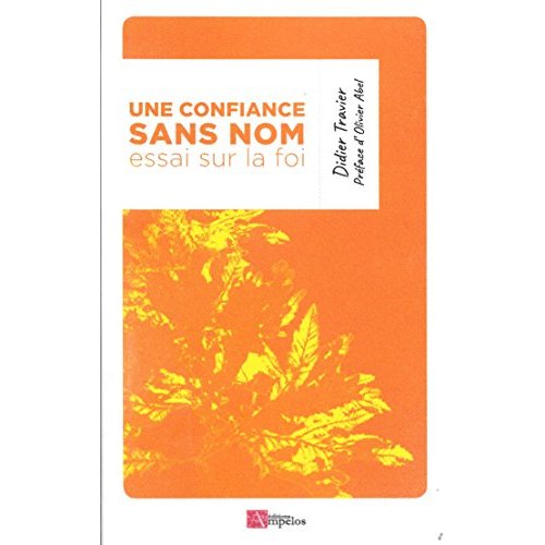 UNE CONFIANCE SANS NOM, ESSAI SUR LA FOI