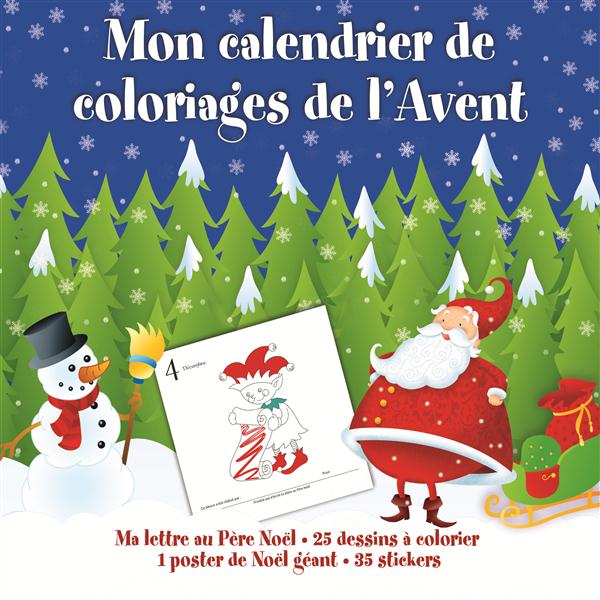 MON CALENDRIER DE COLORIAGES DE L'AVENT