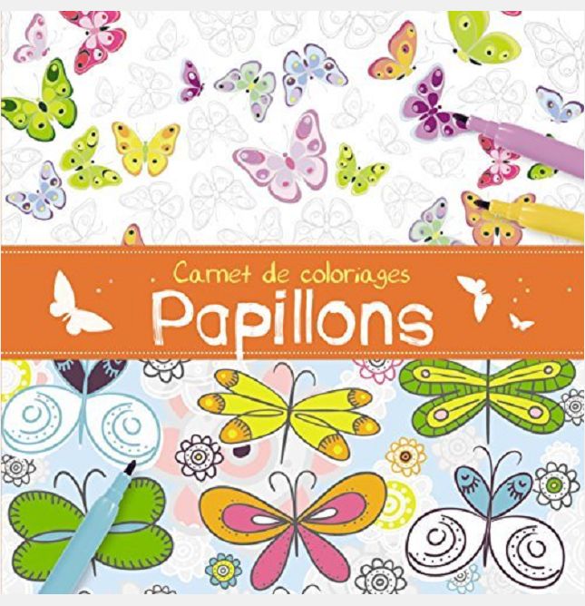 CARNET DE COLORIAGES PAPILLONS
