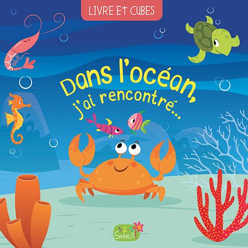 COFFRET LIVRE TOUT CARTON + 9 CUBES : DANS L'OCEAN