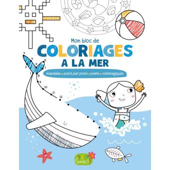 MON BLOC DE COLORIAGES A LA MER