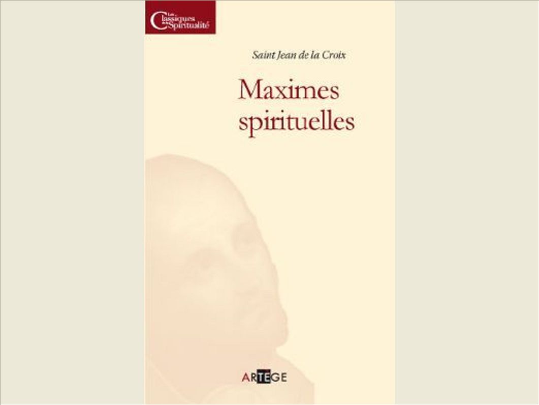 MAXIMES ET SENTENCES SPIRITUELLES
