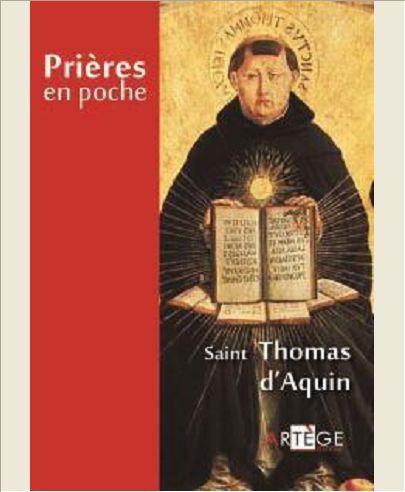PRIERES EN POCHE - SAINT THOMAS D'AQUIN