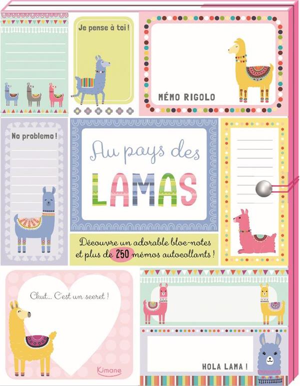 MES PETITS MESSAGES - AU PAYS DES LAMAS (COLL. CARNETS ET PETITS PAPIERS) - UN BLOC-NOTES ET PLUS DE