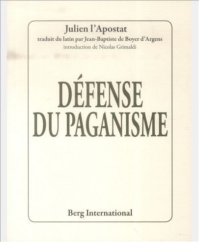 DEFENSE DU PAGANISME