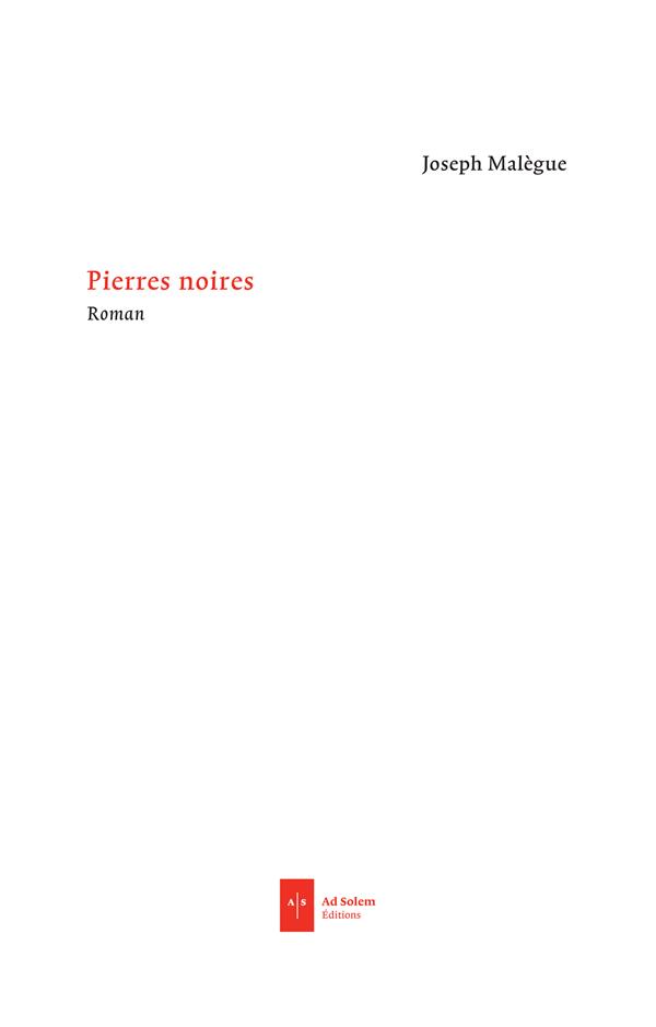 PIERRES NOIRES - LES CLASSES MOYENNES DU SALUT