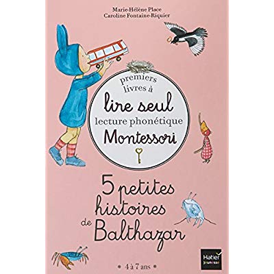 COFFRET PREMIERS LIVRES A LIRE SEUL 5 PETITES HISTOIRES DE BALTHAZAR NIVEAU  1 PEDAGOGIE MONTESSORI