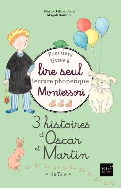 COFFRET PREMIERS LIVRES A LIRE SEUL - 3 HISTOIRES D'OSCAR ET MARTIN - NIVEAU 3 PEDAGOGIE MONTESSORI