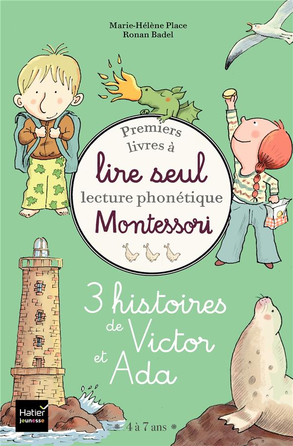 COFFRET PREMIERS LIVRES A LIRE SEUL - 3 HISTOIRES DE VICTOR ET ADA - NIVEAU 3+ PEDAGOGIE MONTESSORI