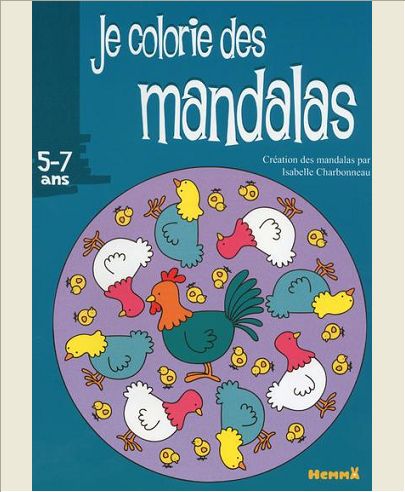 COLORIAGE MANDALAS (VISUEL POULES)