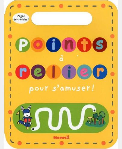 POINTS A RELIER POUR S'AMUSER ! (FOND JAUNE) - PAGES DETACHABLES