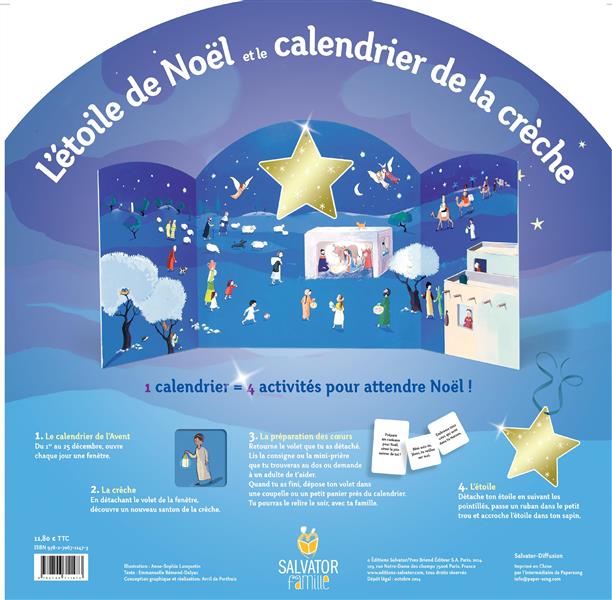 L'ETOILE DE NOEL ET LE CALENDRIER DE LA CRECHE
