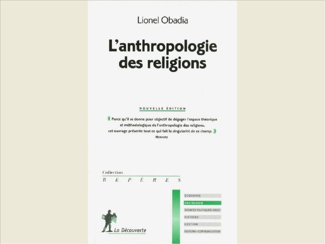L'ANTHROPOLOGIE DES RELIGIONS NE