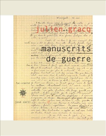 MANUSCRITS DE GUERRE