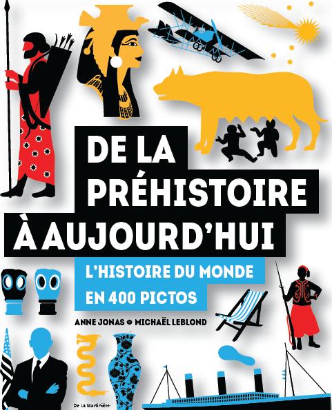 DE LA PREHISTOIRE A AUJOURD'HUI. L'HISTOIRE DU MONDE EN 400 PICTOS