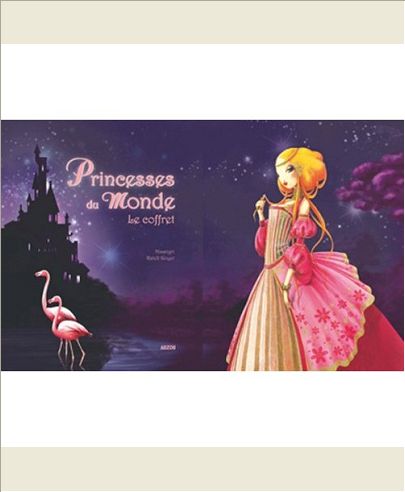 MON COFFRET DES PRINCESSES DU MONDE PAPIER A LETTRES ENVELOPPES CARTES POSTALES