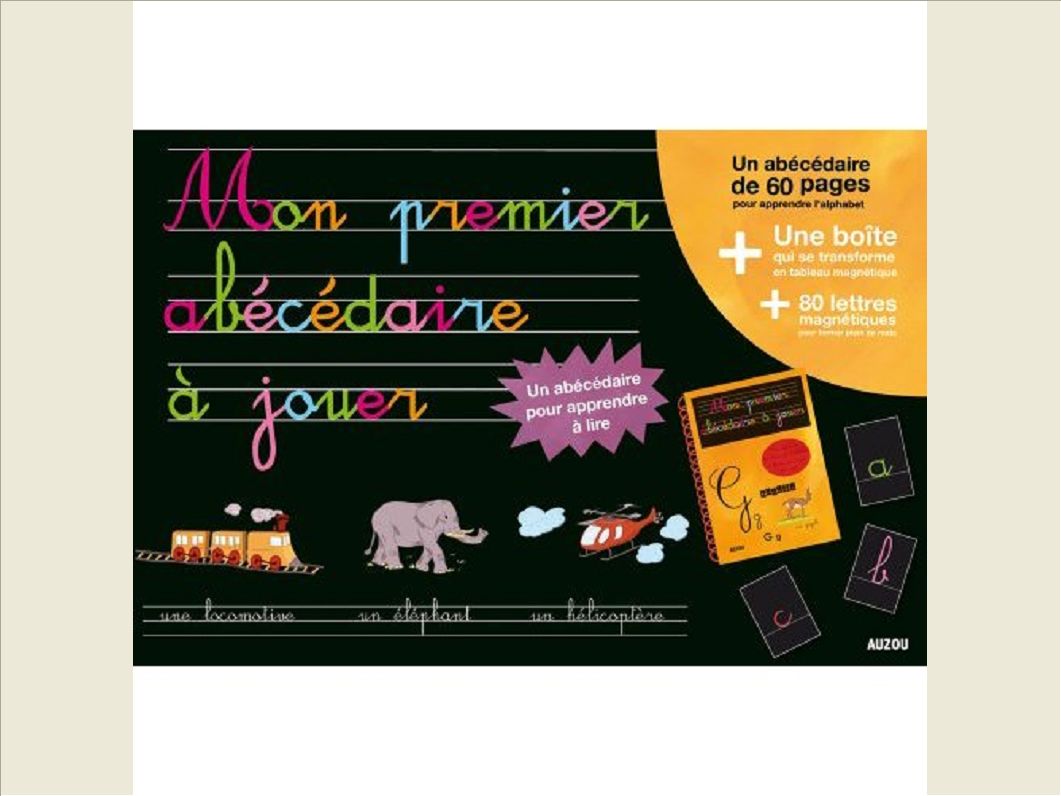 A LA DECOUVERTE DE - MON PREMIER ABECEDAIRE A JOUER