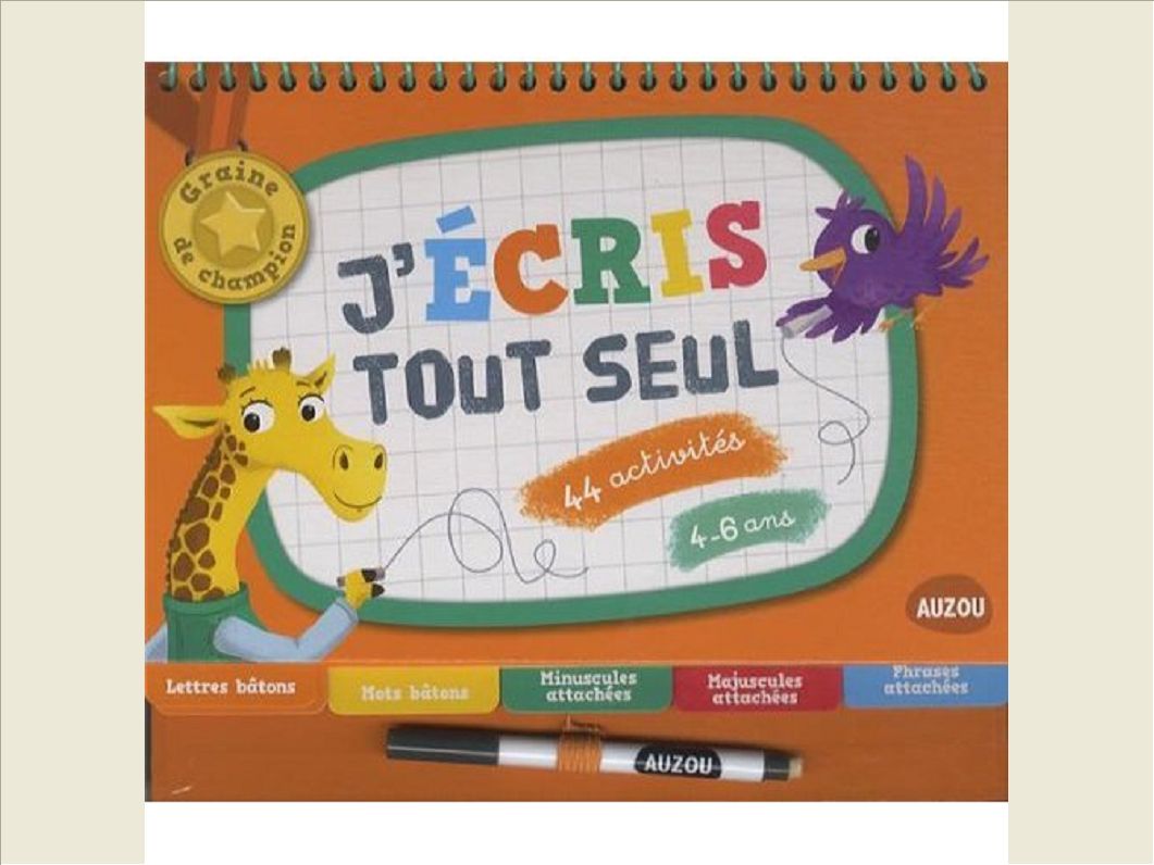 J'ECRIS TOUT SEUL (COLL. GRAINE DE CHAMPION)