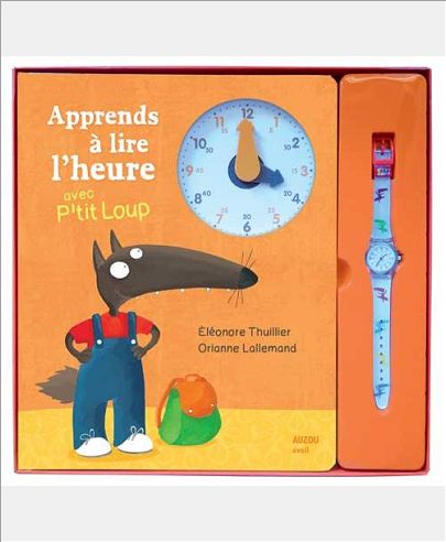 COFFRET APPRENDS A LIRE L'HEURE AVEC P'TIT LOUP + MONTRE