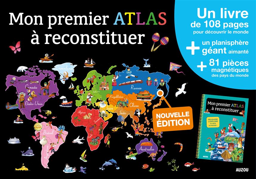 MON PREMIER ATLAS A RECONSTITUER - EDITION 2015 (COLL. MES PREMIERS COFFRETS D'A