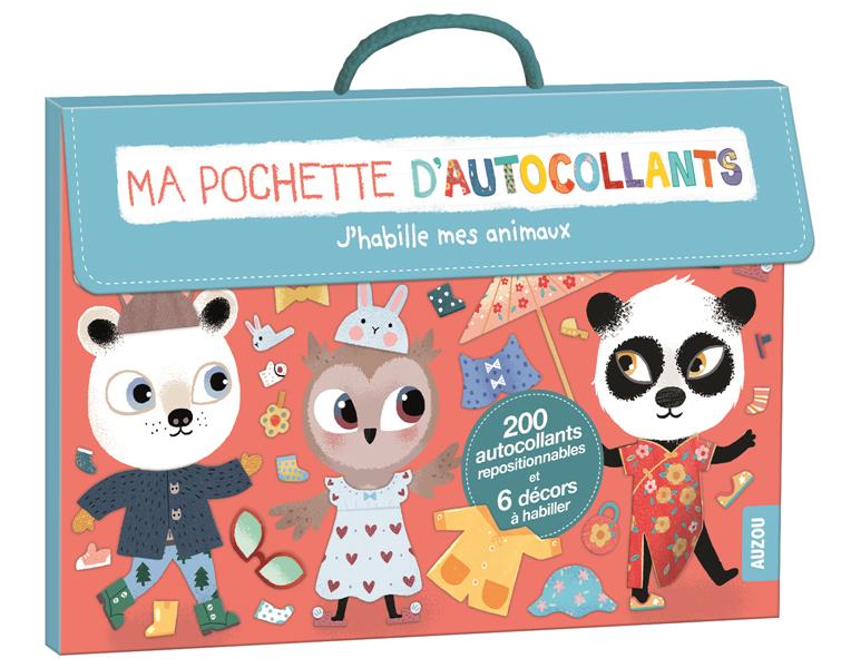 MA POCHETTE D'AUTOCOLLANTS - J'HABILLE MES ANIMAUX (COLL. MA POCHETTE D'ARTISTE)