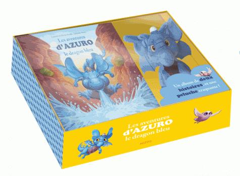 COFFRET LES AVENTURES D'AZURO, LE DRAGON BLEU + PELUCHE