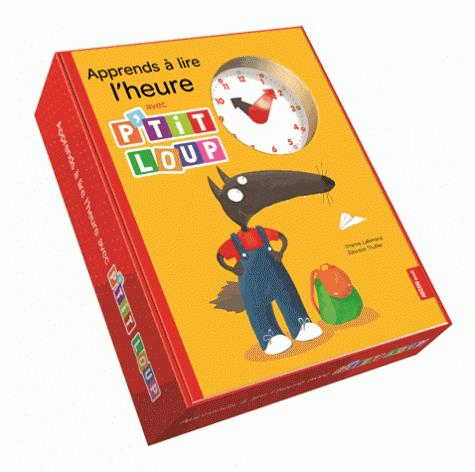COFFRET APPRENDS A LIRE L'HEURE AVEC P'TIT LOUP + HORLOGE