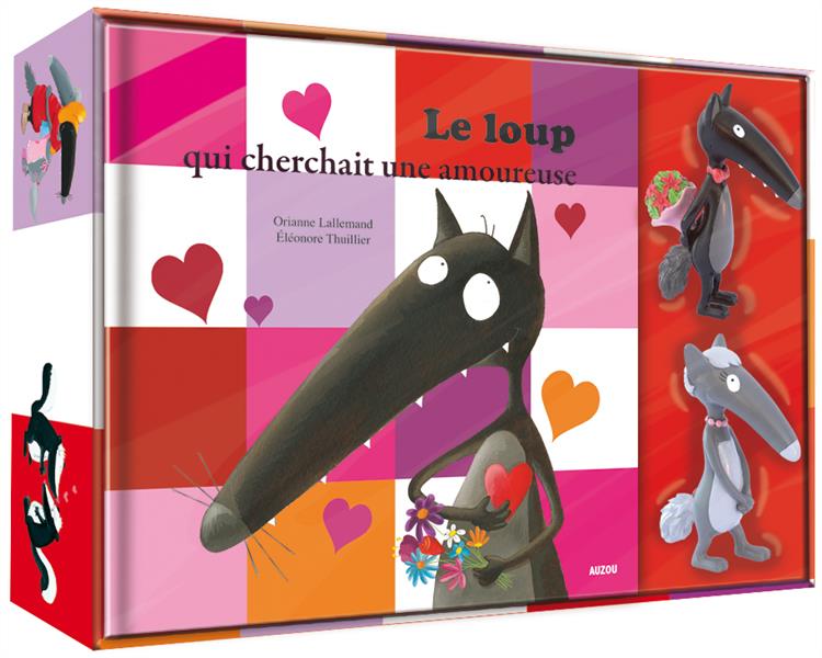 COFFRET LOUP ET LOUVE AMOUREUX