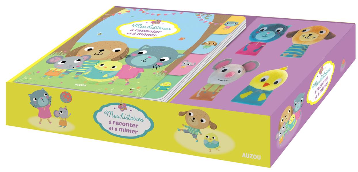MES HISTOIRES A RACONTER ET A MIMER (AVEC 4 MARIONNETTES A DOIGTS)