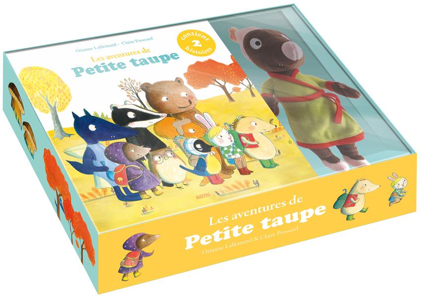 COFFRET PELUCHE LES AVENTURES DE PETITE TAUPE - CONTIENT 2 HISTOIRES