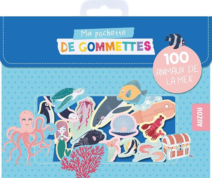 MA POCHETTE DE GOMMETTES - 100 ANIMAUX DE LA MER