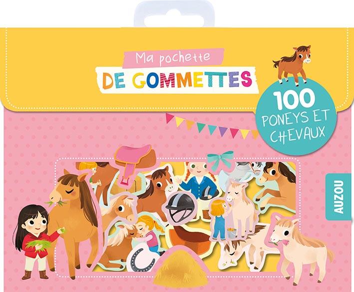 MA POCHETTE DE GOMMETTES - 100 PONEYS ET LES CHEVAUX